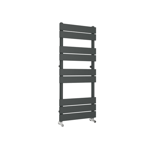 Topoint 1000 x 450 mm Anthracite Flat Panel Heated Towel Rail Bathroom Ladder Radiator