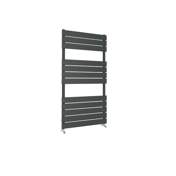 Topoint 1200 x 600 mm Anthracite Flat Panel Heated Towel Rail Bathroom Ladder Radiator）
